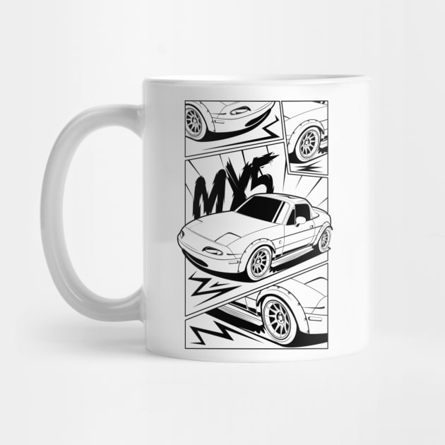 Black print mx5 manga style by R.autoart